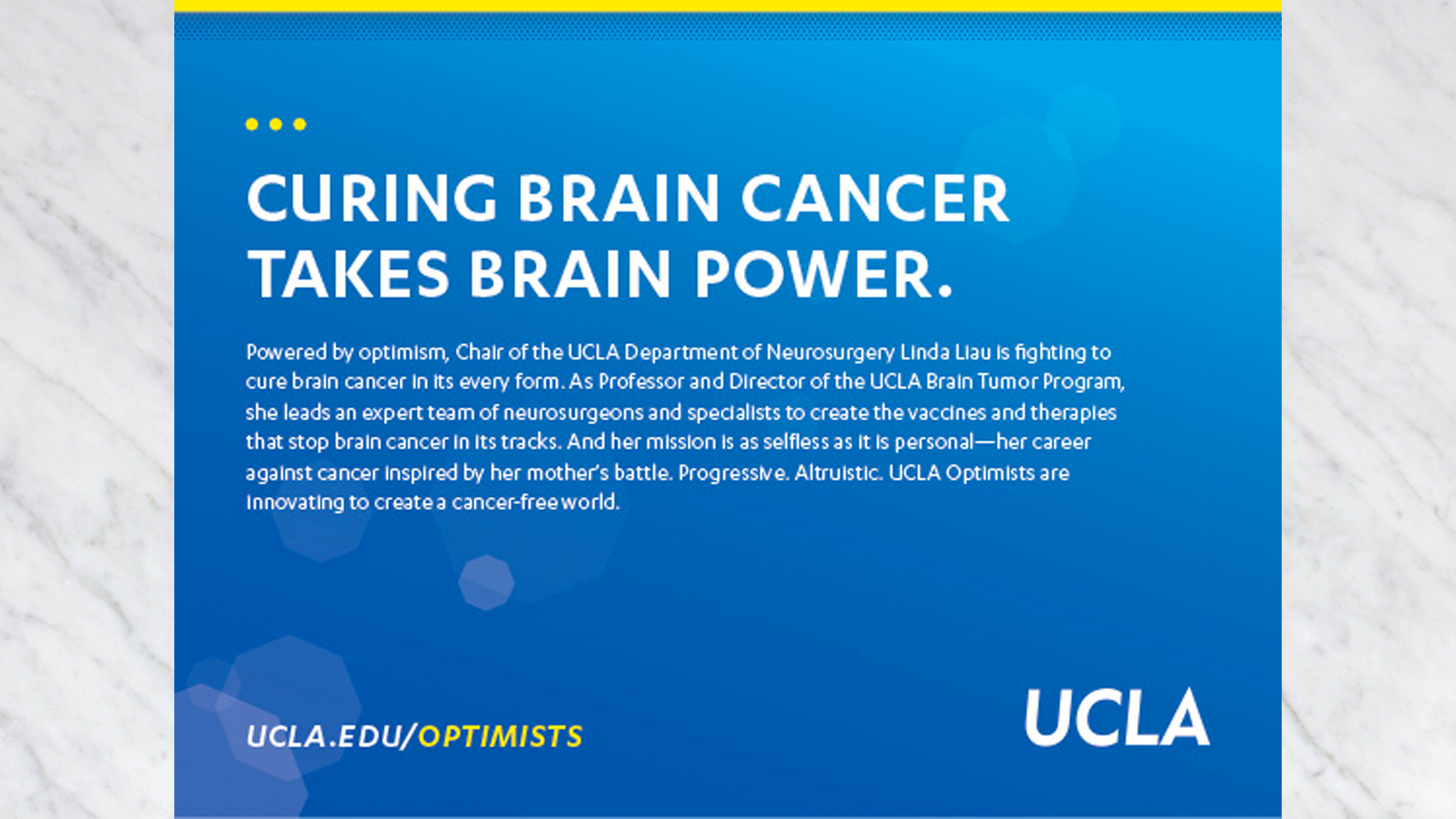 Optimist Dr. Linda Liau