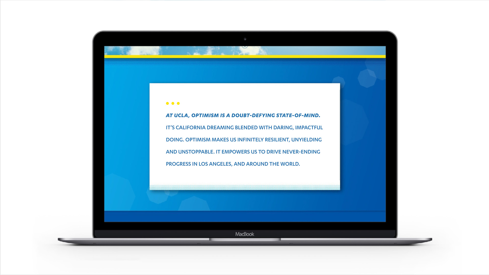 Optimism Landing Page: Text